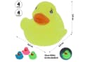 CEPEWA Badespielzeug Badeente 'Glow in the Dark' 4er Set Leuchtende Quietscheenten Bild 1