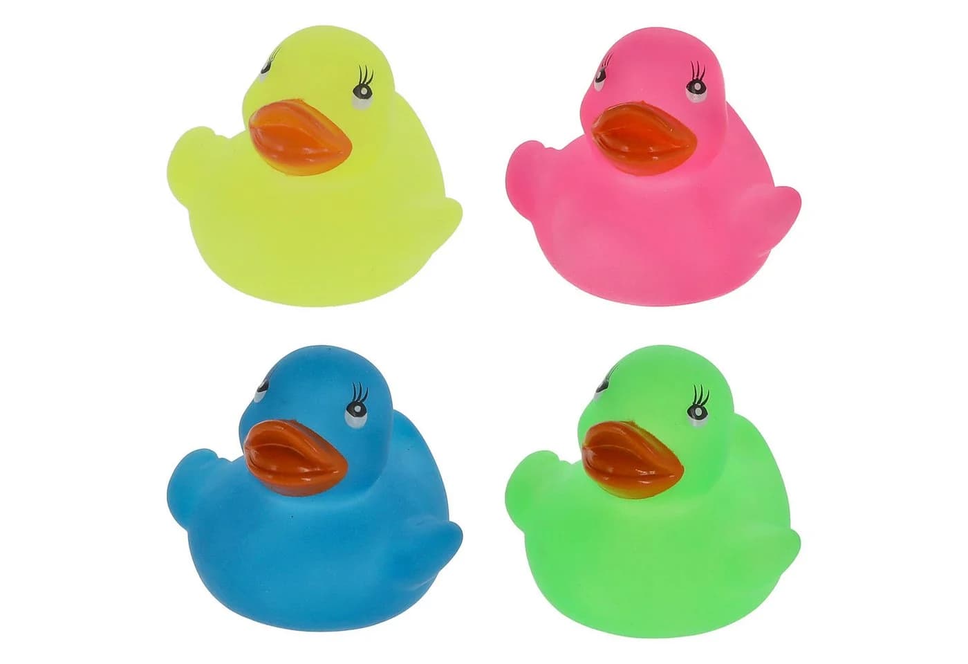 CEPEWA Badespielzeug Badeente 'Glow in the Dark' 4er Set Leuchtende Quietscheenten - Bild 5