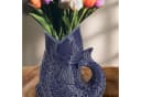 CEPEWA Dekovase Vase Fisch 'Blubb' 15x17x9cm Dolomit Dunkelblau Bild 3