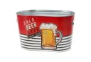 CEPEWA Bierkühler Eiseimer Retro Design Rot Stahlblech Bild 2