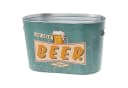 CEPEWA Bierkühler Retro Design Stahlblech Blau Bild 2