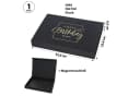 CEPEWA Geschenkbox Schwarz Gold Magnetverschluss Happy Birthday Bild 1
