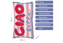 CEPEWA Dekokissen Ciao Bella Rosa Rot Blau Polyester Bild 1