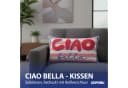 CEPEWA Dekokissen Ciao Bella Rosa Rot Blau Polyester Bild 3