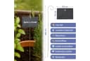 CEPEWA 12er Set Gartenstecker Edelstahl Schiefer Bild 1