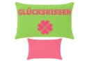 CEPEWA Dekokissen Grün-Rot Lucky 40x25cm Bild 2