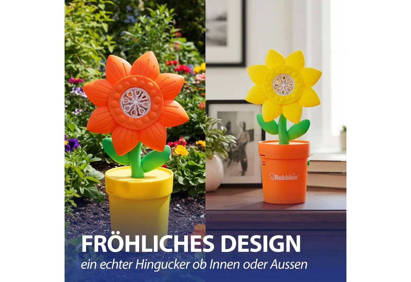 CEPEWA Seifenblasen-Blumentopf mit LED-Beleuchtung - Bild 5