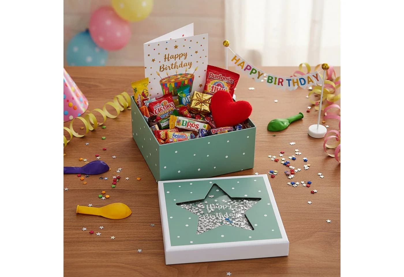 CEPEWA Aufbewahrungsbox 3er Set Sichtfenster Grün Papier - Bild 5