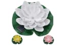 CEPEWA LED Seerose Solar 3er Set Gelb Rosa Weiß Bild 2