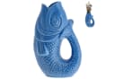 CEPEWA Dekovase Fisch 'Blubb' Blau Dolomit Bild 2