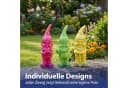 CEPEWA Gartenzwerg 3er Set XL Polyresin Bunt Bild 4