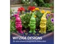 CEPEWA Gartenzwerg 3er Set XL Polyresin Bunt Bild 5
