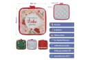 CEPEWA Topflappen 4er Set Weihnachten Polyester Baumwolle Bild 1
