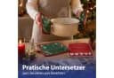 CEPEWA Topflappen 4er Set Weihnachten Polyester Baumwolle Bild 4