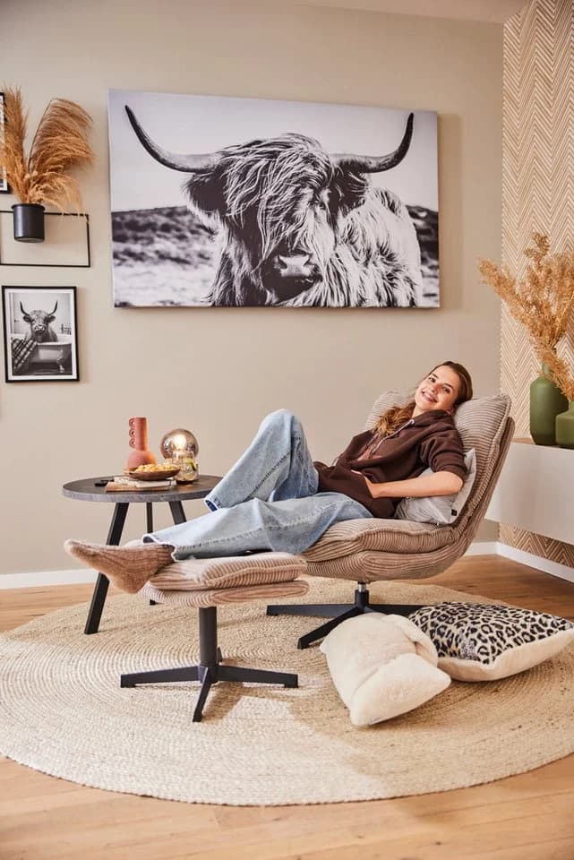 Bönninghoff Leinwandbild Hochlandrind Grau 150x90cm - Bild 5