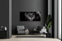 BÖNNINGHOFF Leinwandbild Löwe Schwarz Wanddekoration Bild 1