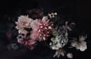 BÖNNINGHOFF Leinwandbild Blumen Schwarz Rosa Grün Bild 2