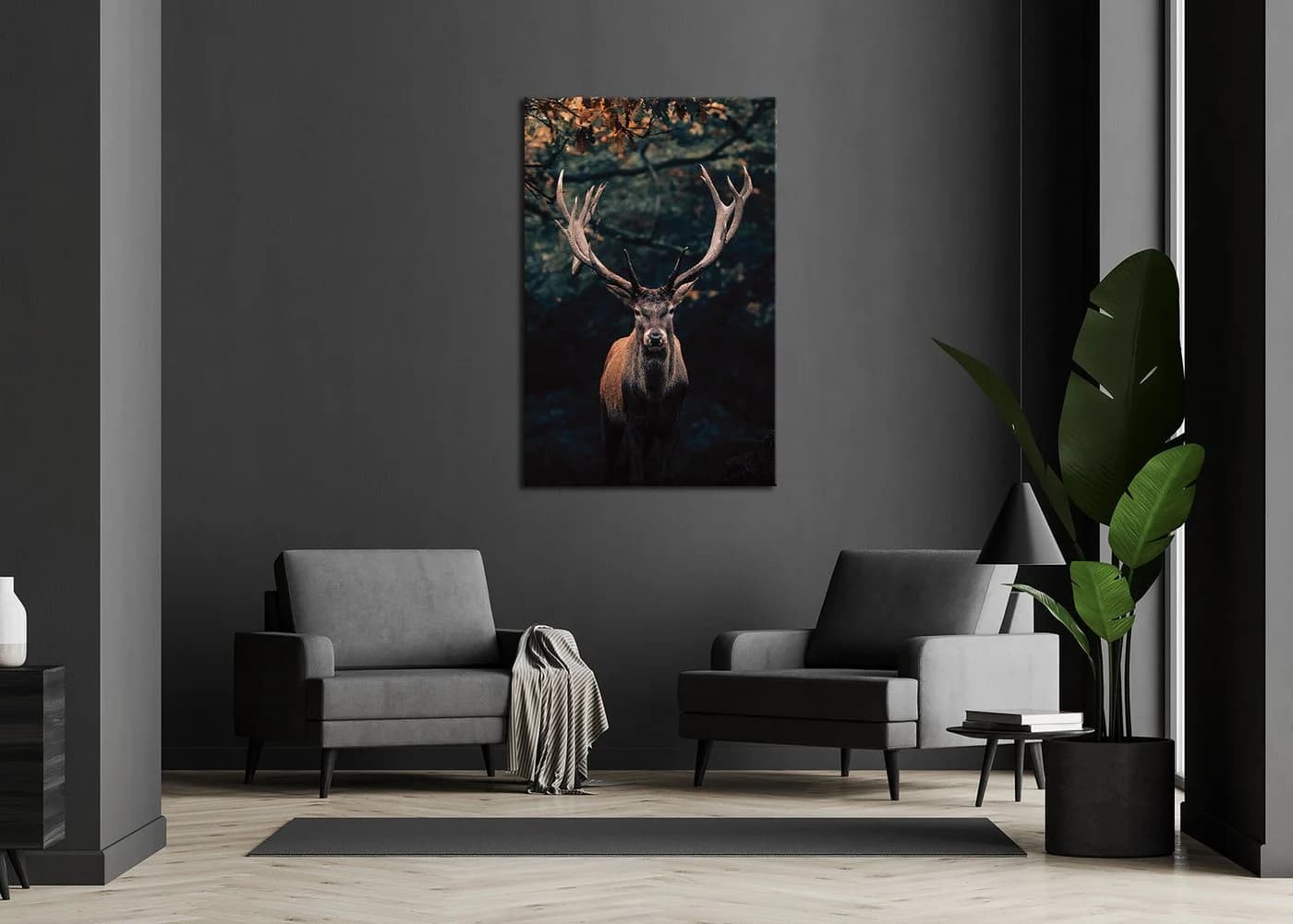 Bönninghoff Leinwandbild Hirsch Leinwand - Bild 4