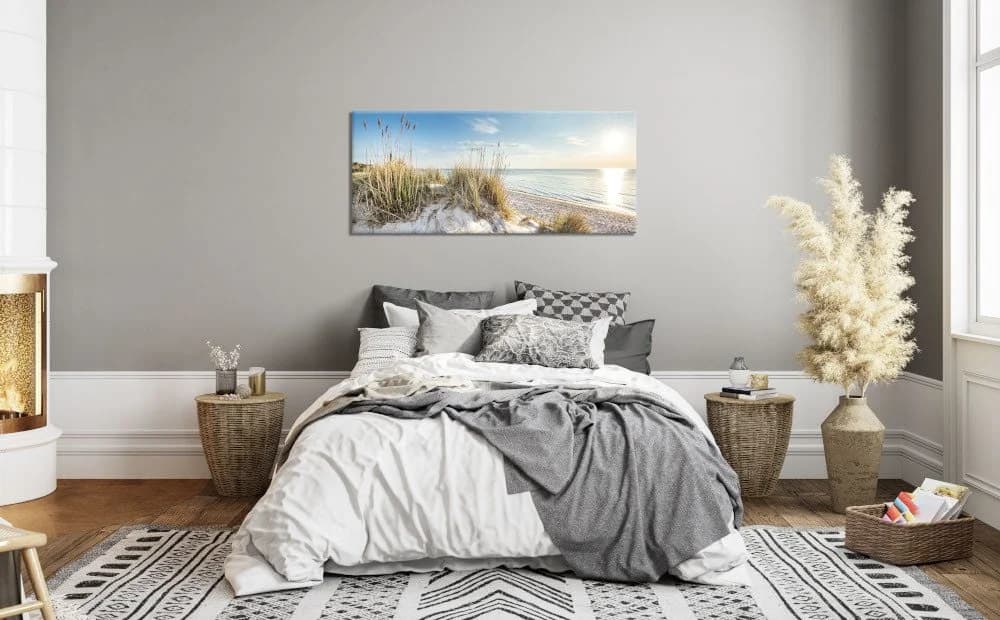 Leinwandbild BÖNNINGHOFF Düne Blau Weiß Beige Grün - Bild 5