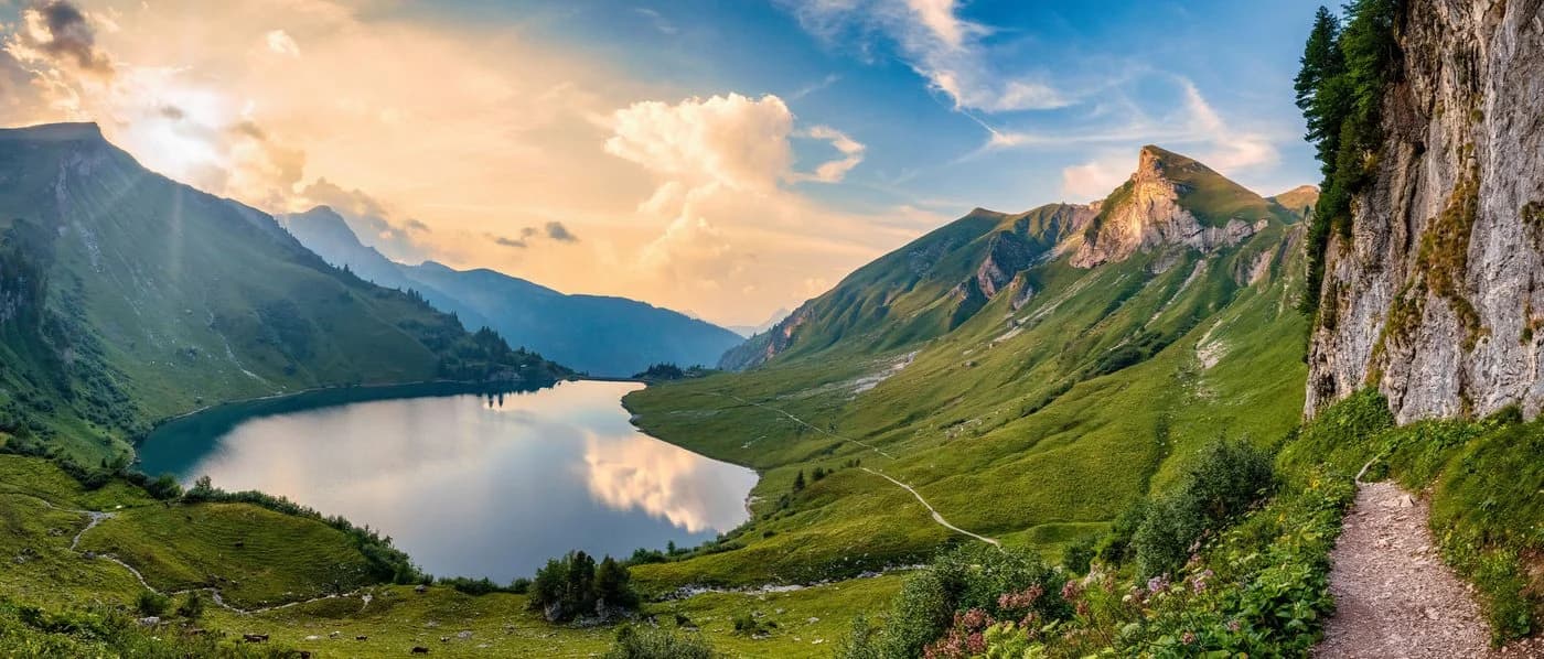 Bönninghoff Leinwandbild Berge Landschaft Natur See - Bild 2