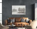 BÖNNINGHOFF Ölgemälde gerahmt Silber Acryl Leinwand 120x80 cm Bild 2