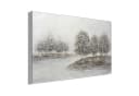 BÖNNINGHOFF Ölgemälde gerahmt Silber Acryl Leinwand 120x80 cm Bild 3