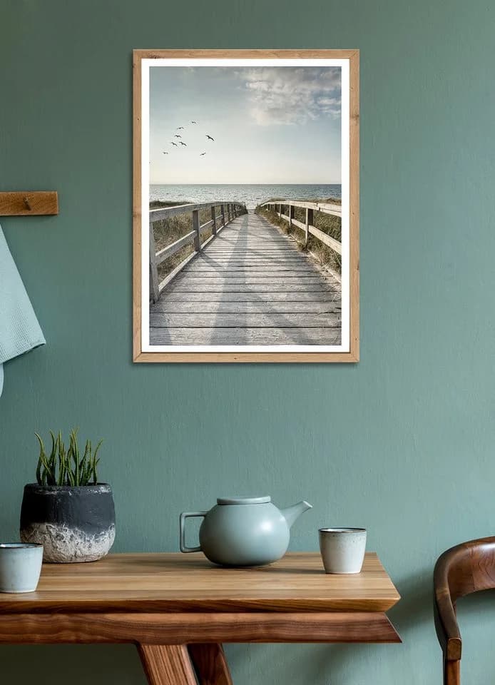 Bönninghoff Gerahmtes Wandbild Steg zum Meer 50x70 cm Maritim - Bild 4