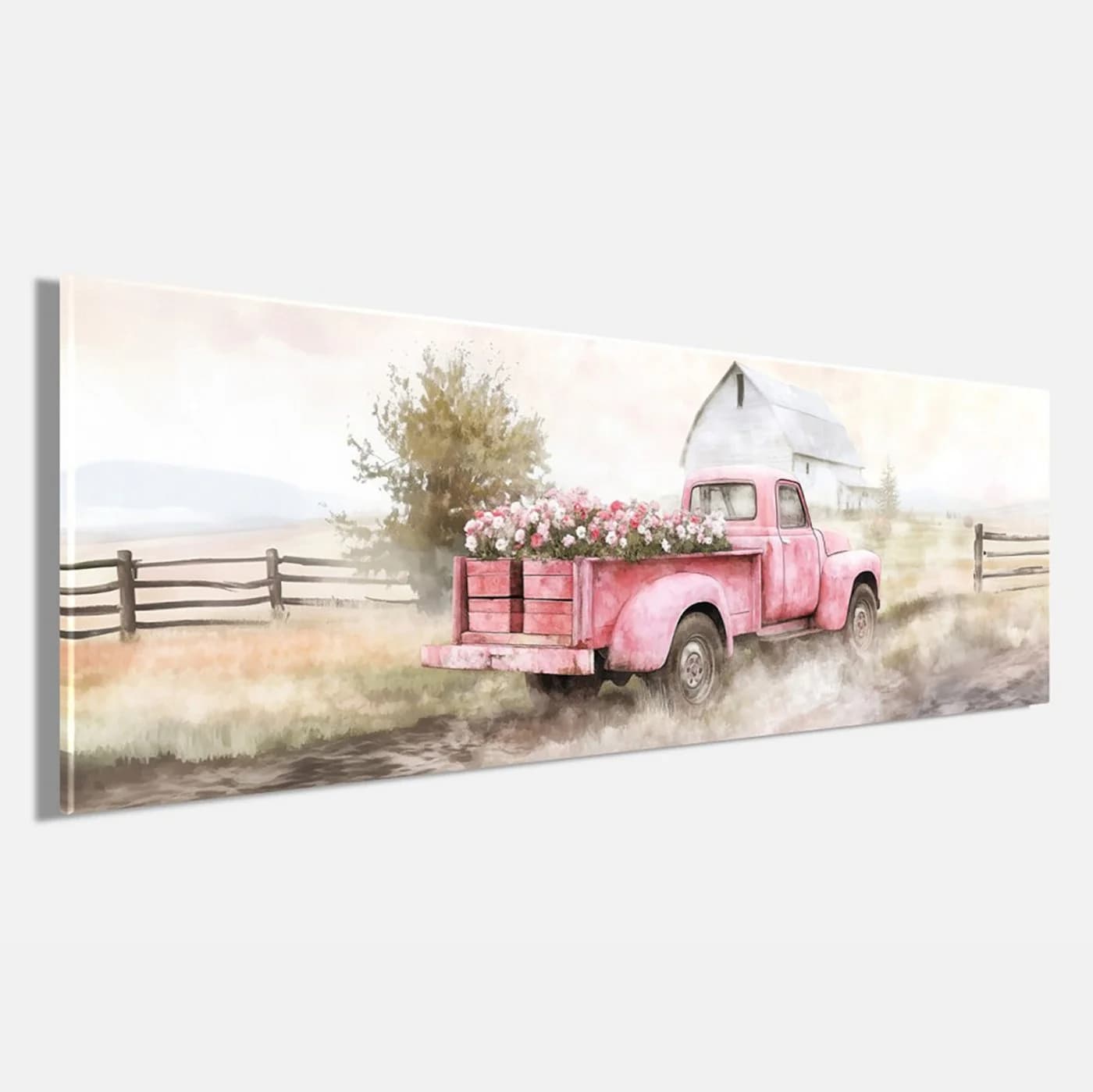 Bönninghoff Handgemaltes Ölgemälde Blumen Motiv 40x120 cm Wandbild Modern - Bild 3