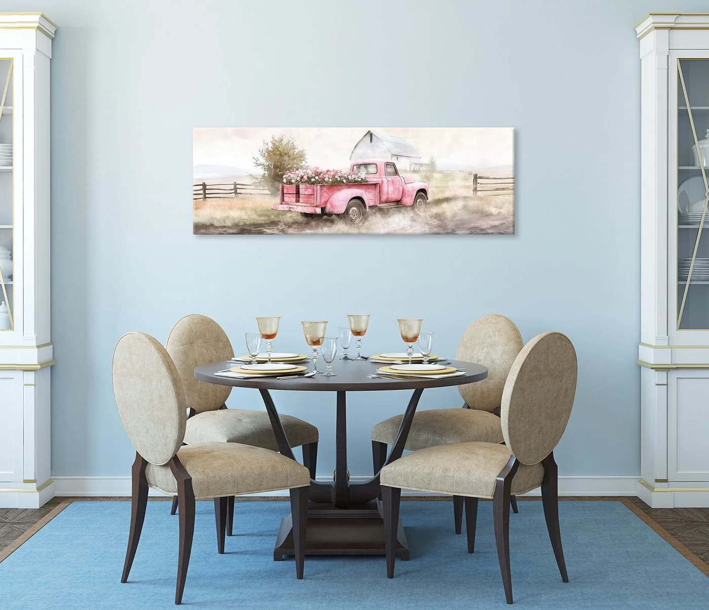 Bönninghoff Handgemaltes Ölgemälde Blumen Motiv 40x120 cm Wandbild Modern - Bild 5