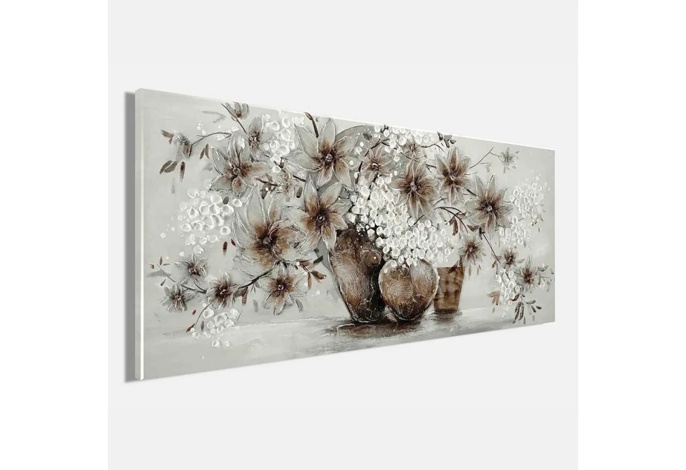Ölgemälde BÖNNINGHOFF bunt 140x60 cm Canvas Massivholz - Bild 3