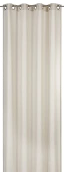 ELBERSDRUCKE Vorhang Ösenschal Lino Beige Blickdicht 255x140cm Uni Vorhang mit Ösen Bild 2