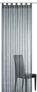 ELBERSDRUCKE Vorhang Schlaufenschal Effecto Anthrazit Halbtransparent Bild 2