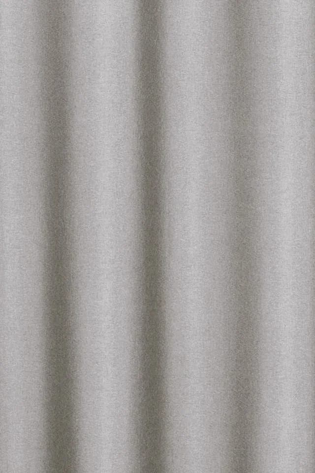 ELBERSDRUCKE Vorhang Ösenschal Lino Dunkelbeige Blickdicht 255x140cm Uni Vorhang mit Ösen