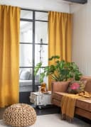 ELBERSDRUCKE Vorhang Gardine Blickdicht Mangofarben Bild 5