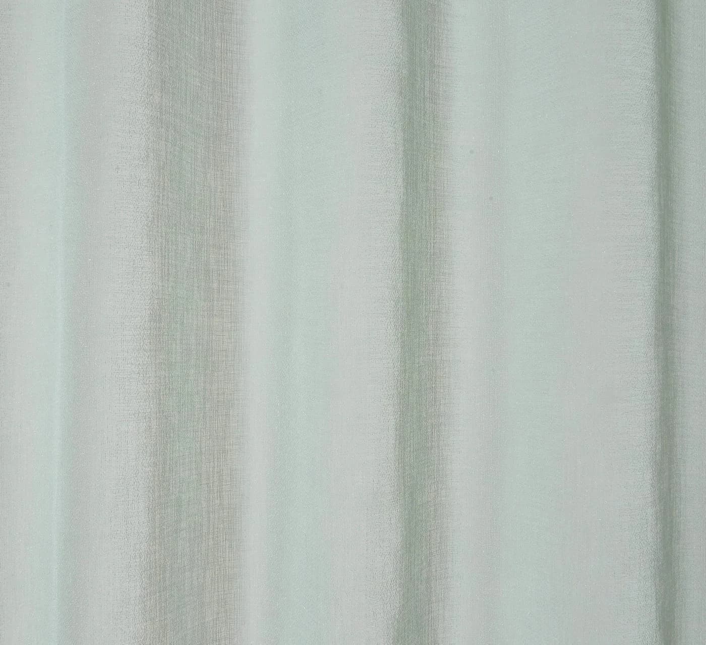 ELBERSDRUCKE Vorhang Gardine Grün Halbtransparent mit verdeckten Schlaufen - Bild 3