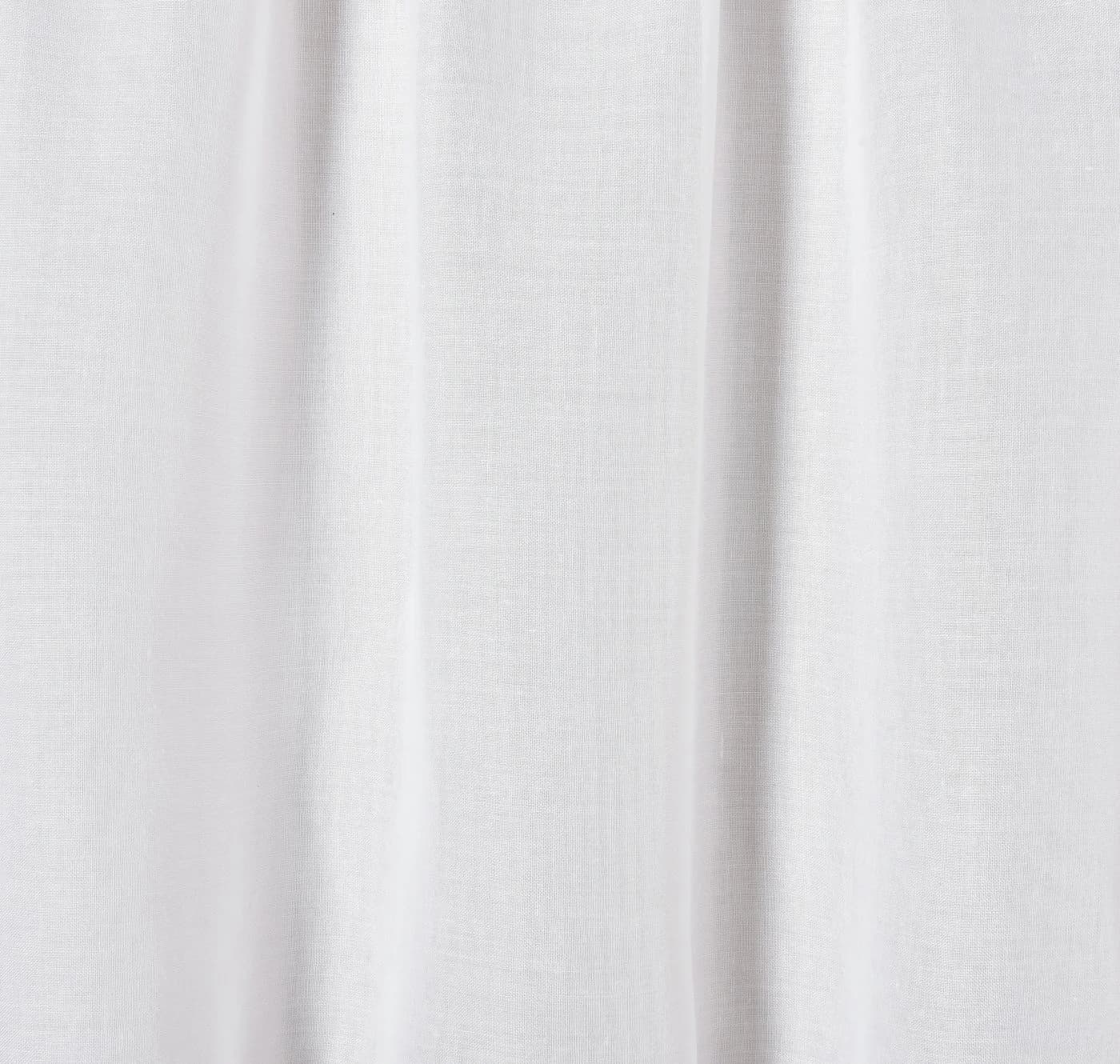 ELBERSDRUCKE Bistrogardine Weiß Halbtransparent 45x140cm