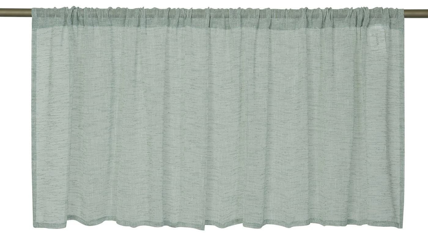 ELBERSDRUCKE Scheibengardine Mint Halbtransparent Tunneldurchzug - Bild 2