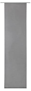 ELBERSDRUCKE Schiebegardine Liem Grau Halbtransparent Klettband Bild 2