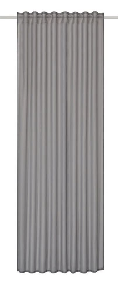 ELBERSDRUCKE Vorhang Gardine mit verdeckten Schlaufen Pure grau - Bild 2