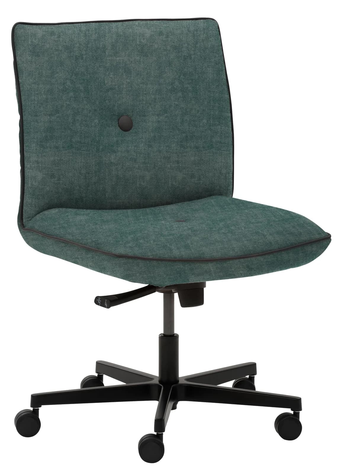 Drehstuhl Homeoffice Blau Schwarz Stoff Metall