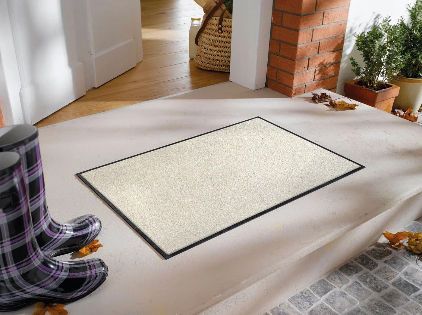 wash+dry by Kleen-Tex Fußmatte 60x90 Champagner Beige Eingangsmatte