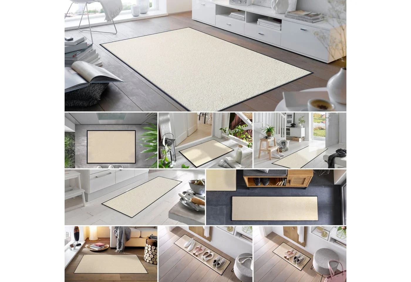 wash+dry by Kleen-Tex Fußmatte 60x90 Champagner Beige Eingangsmatte - Bild 3