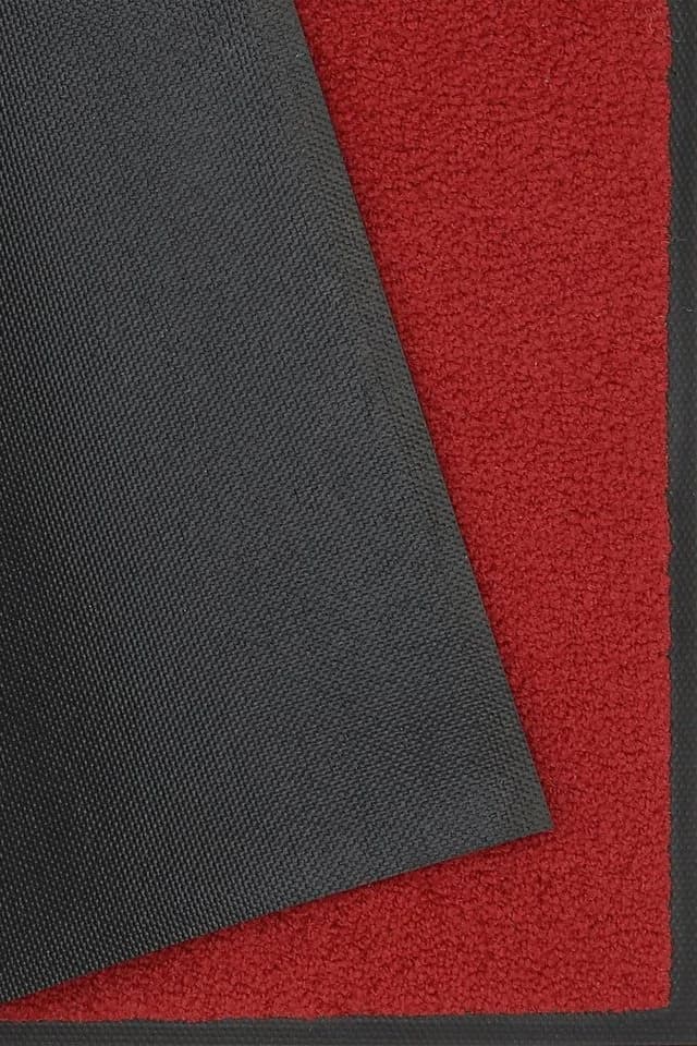 wash+dry by Kleen-Tex Fußmatte Original Uni Rot Rutschhemmend