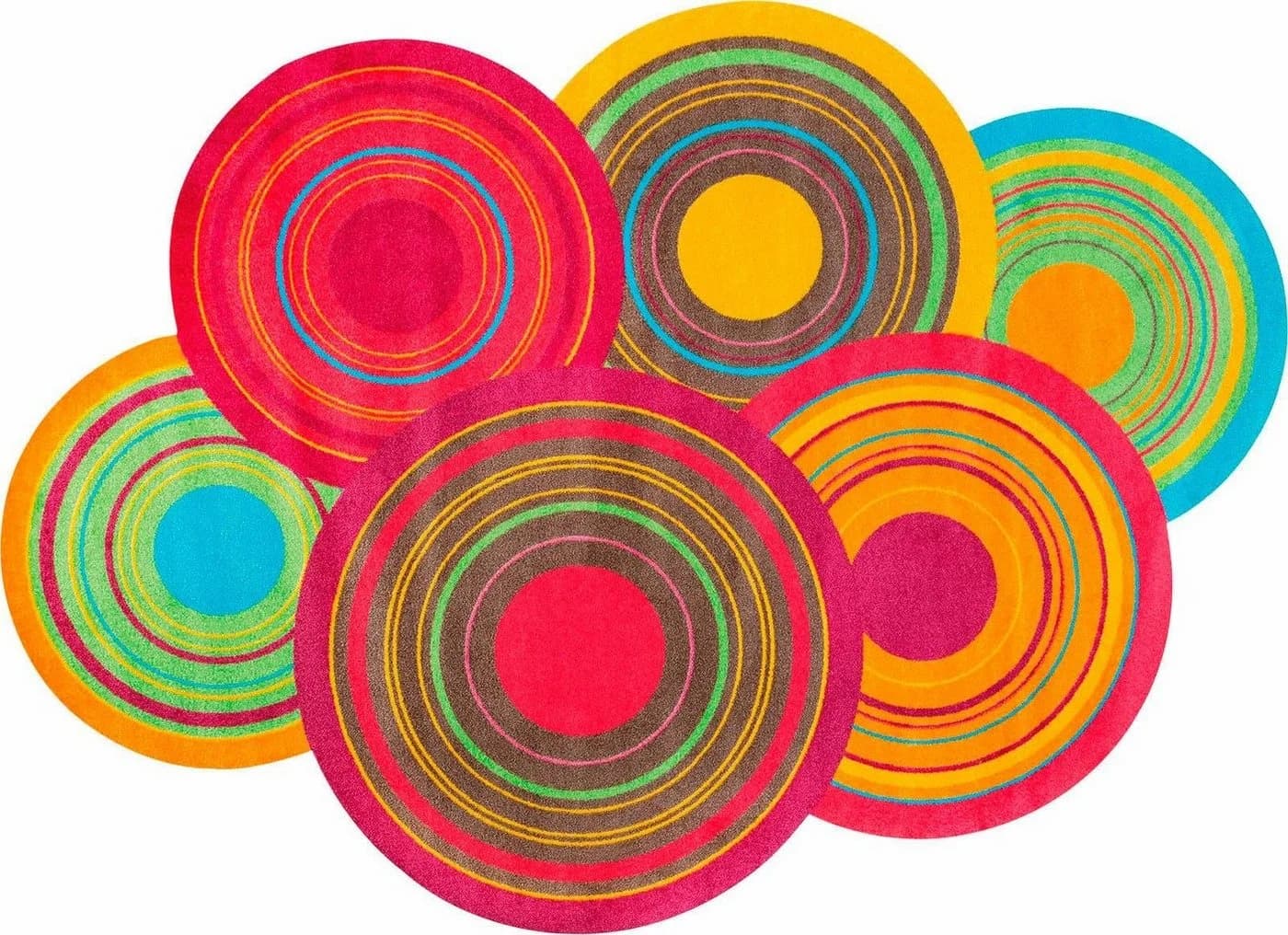 wash+dry by Kleen-Tex Teppich Cosmic Colours Bunt Rutschhemmend Waschbar