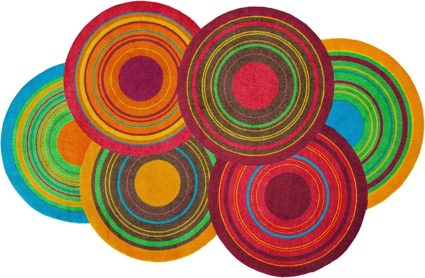 wash+dry by Kleen-Tex Cosmic Colours Teppich Bunt Rutschhemmend