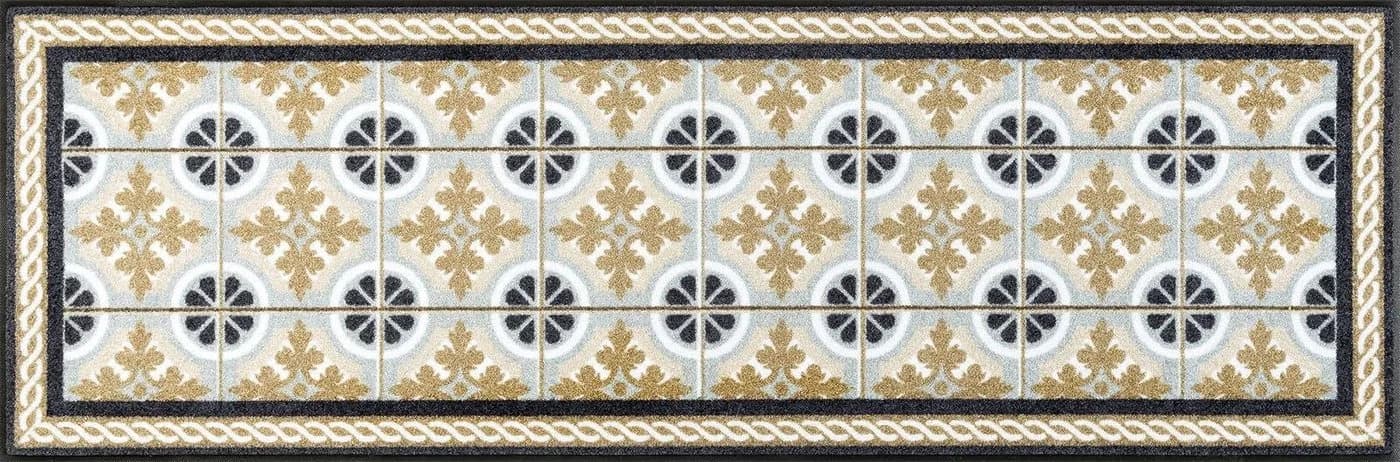 wash+dry by Kleen-Tex Läufer Kitchen Tiles Beige Rutschhemmend Waschbar - Bild 3