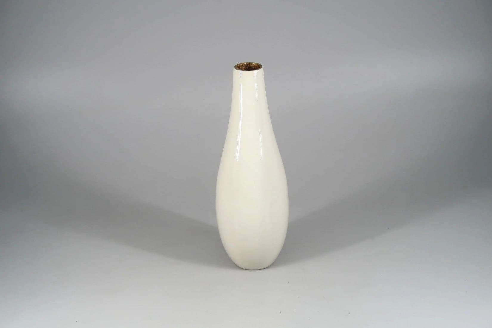 Vase LELAC Aluminium Creme/Gold COR MULDER