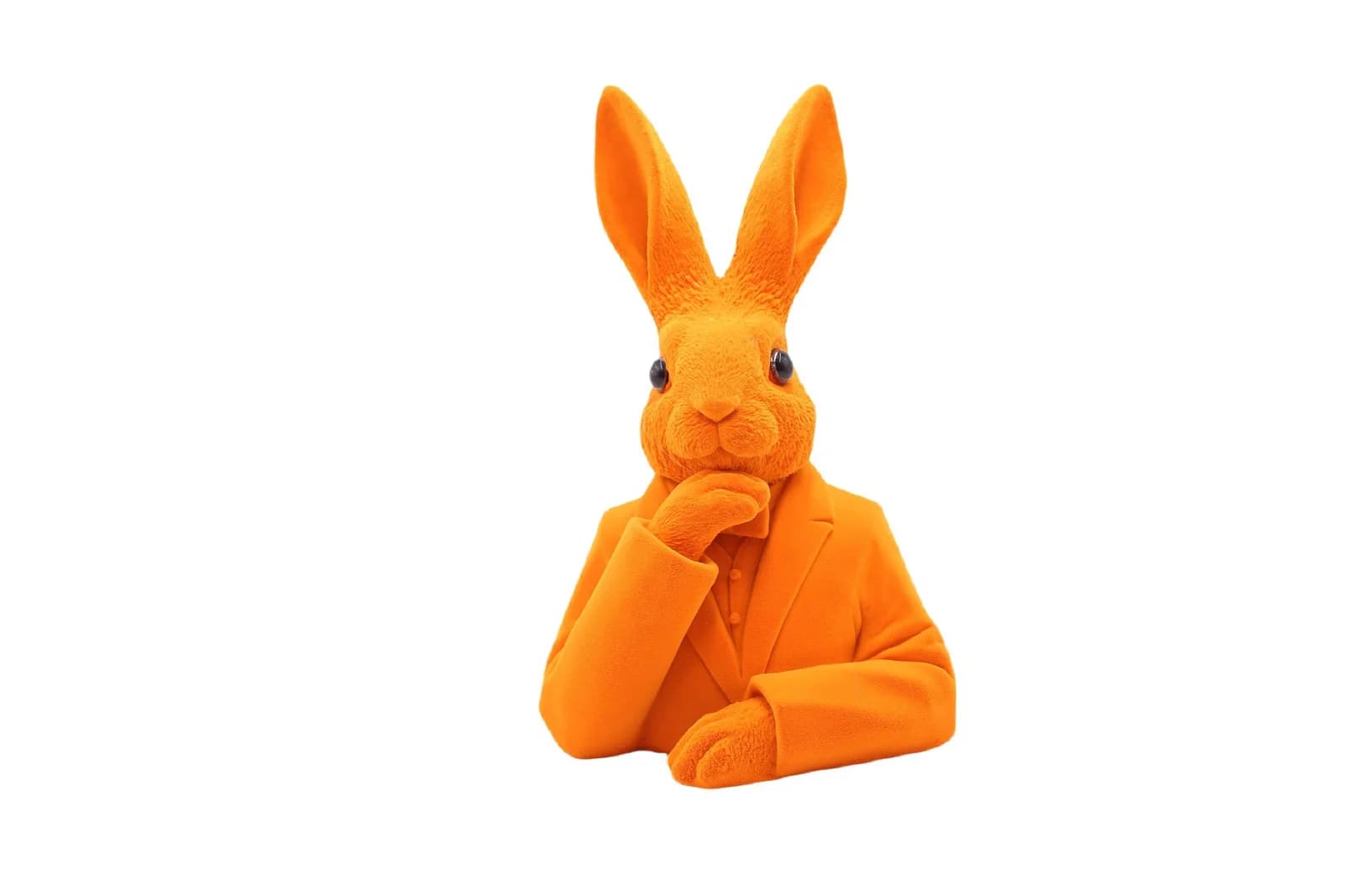 COR MULDER Hase FLOCKY Osterdeko Orange