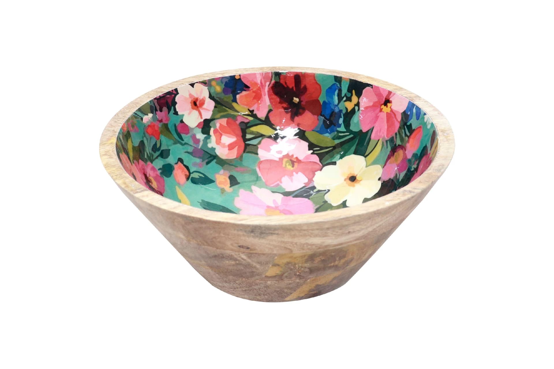 COR MULDER Schale FLOWER Mangoholz Bunt