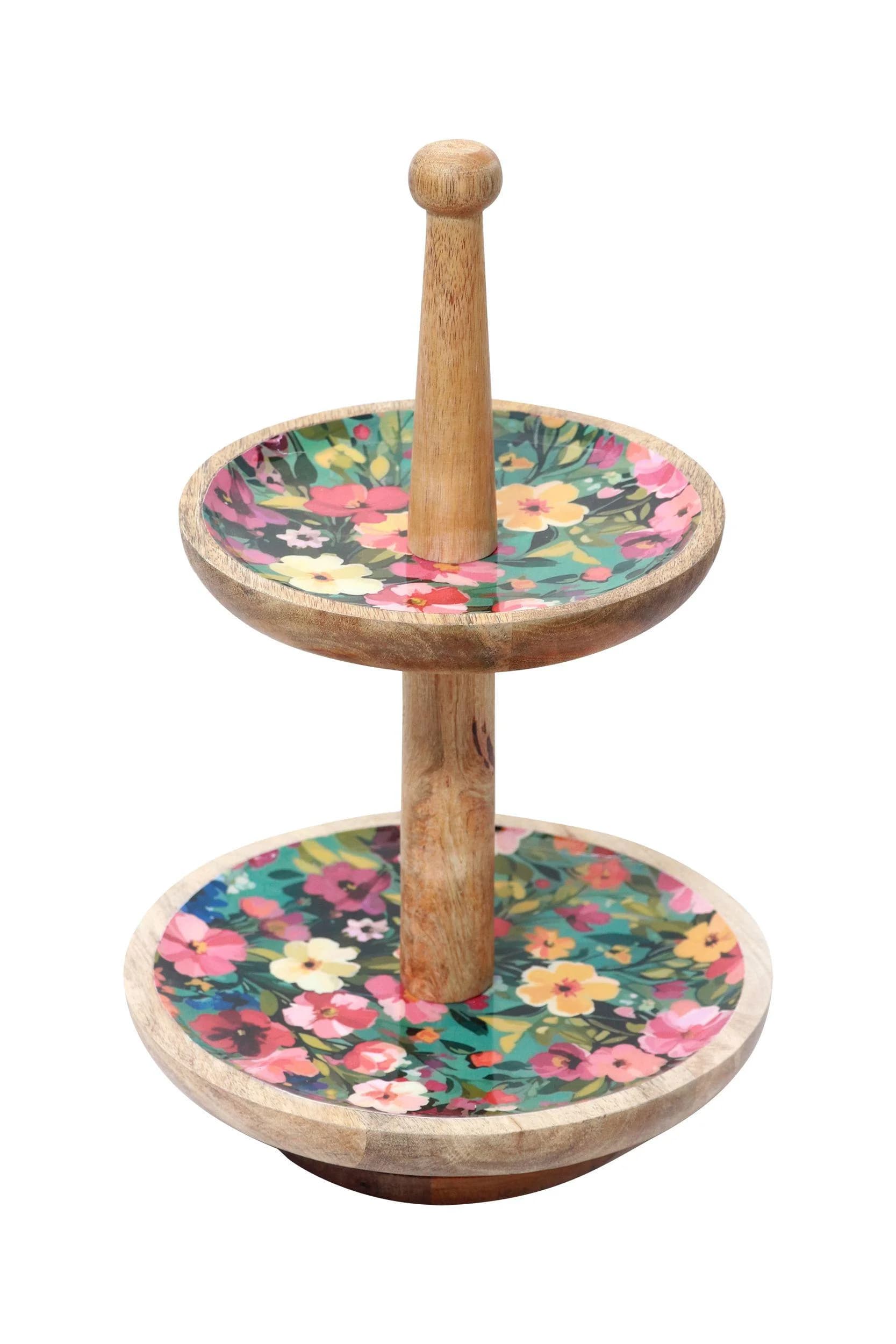COR MULDER Etagere FLOWER Mangoholz Bunt